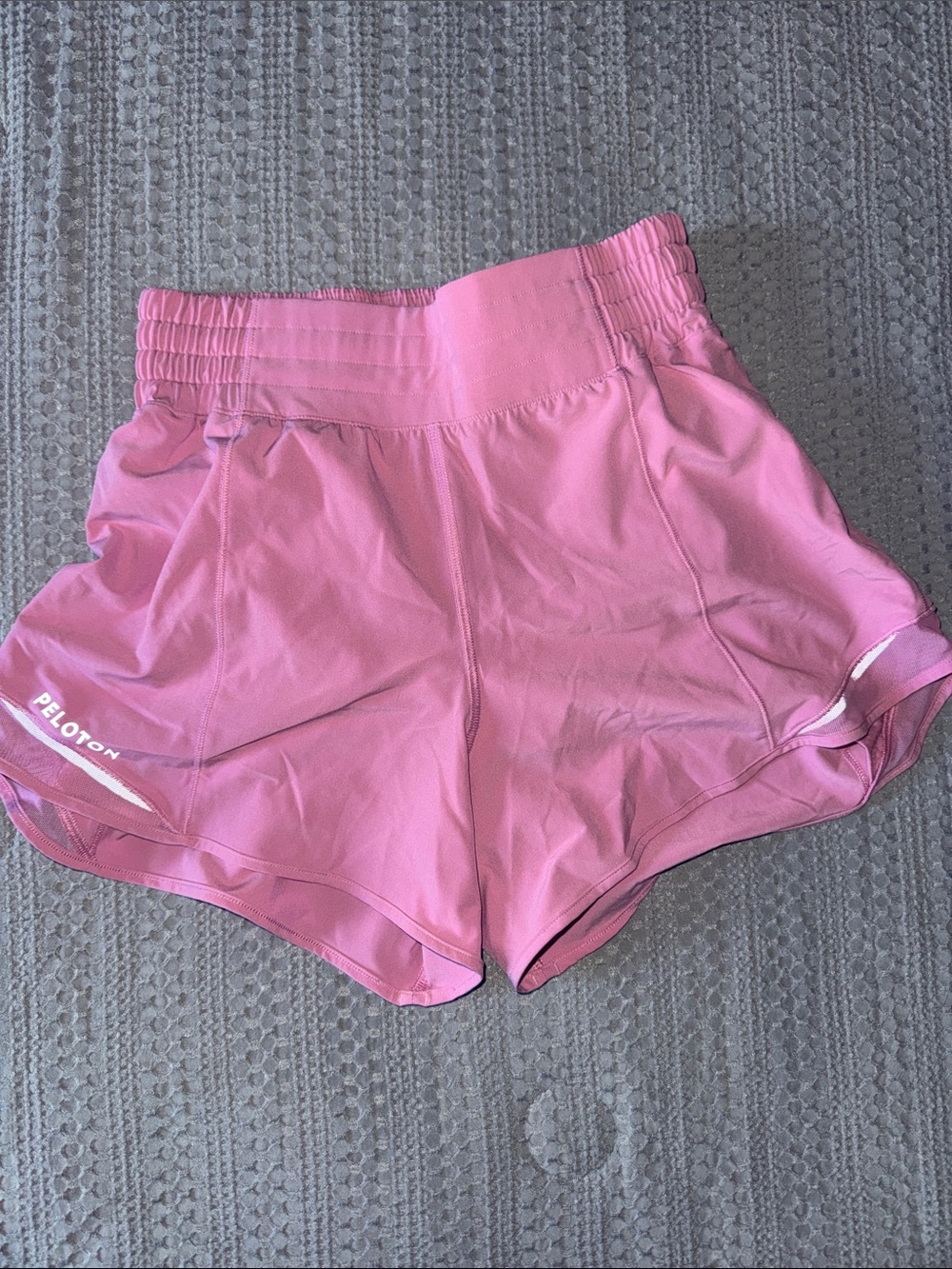 Lululemon Peloton Pink High-Waist Running Shorts